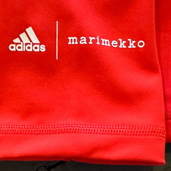 SOLD OUT! ADIDAS MARIMEKKO HIGH RISE TECHFIT WORKOUT TIGHTS POCKET VIVID RED SzM - Picture 7 of 9